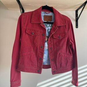 Outback Red Women's Jean Jacket - Rich Red